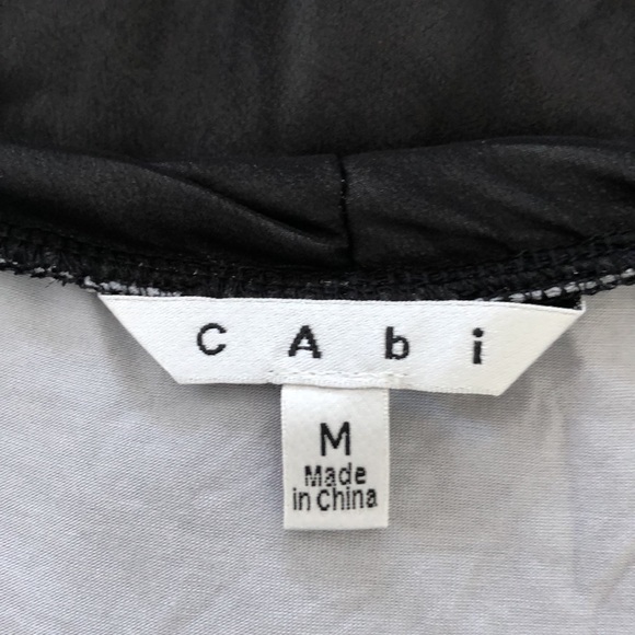 CAbi Black Mesh Overlay Top with Jewels #155 - Picture 7 of 9